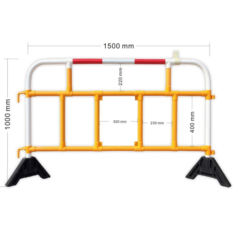 Barrera de tráfico Valla de Kontrolle der Menge Barrera SEPARADOR DE CARRETERA APILABLE