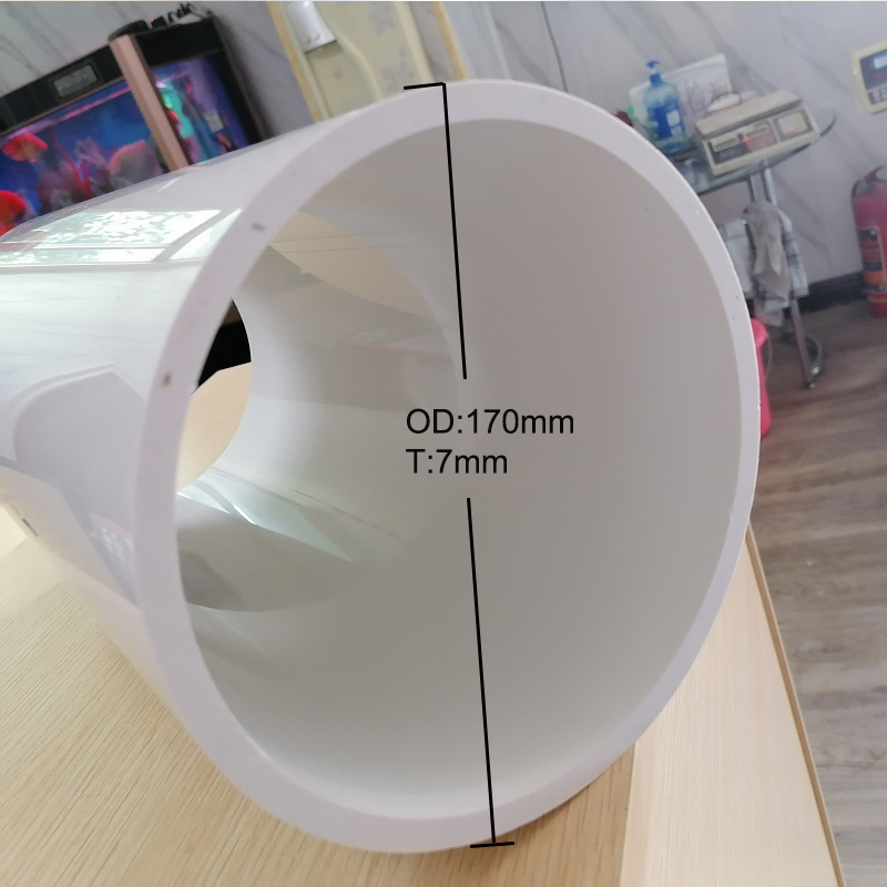 Custom Spiegel-Effekt weiß Extruded PVC Kunststoff Rohrleitung in China hergestellt