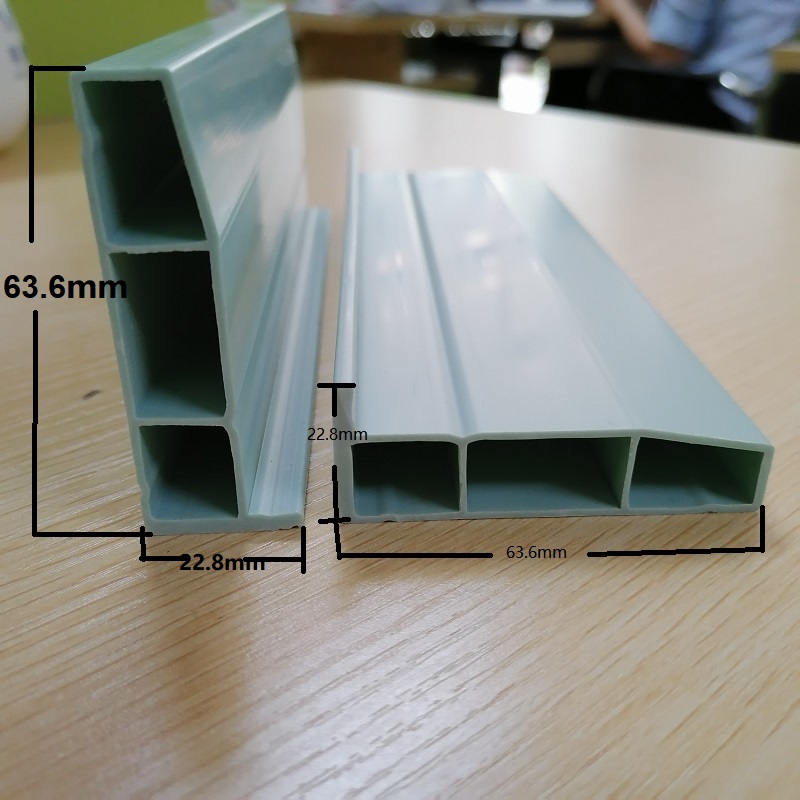 Chinesischer Hersteller von PVC-Düsenprofil-PVC-Hohlprofilhersteller-PVC-L-Profil für Lüftungssysteme